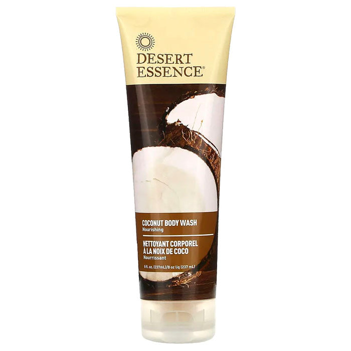 Desert Essence - Plant-Based Body Washes - Coconut, 8 fl oz 