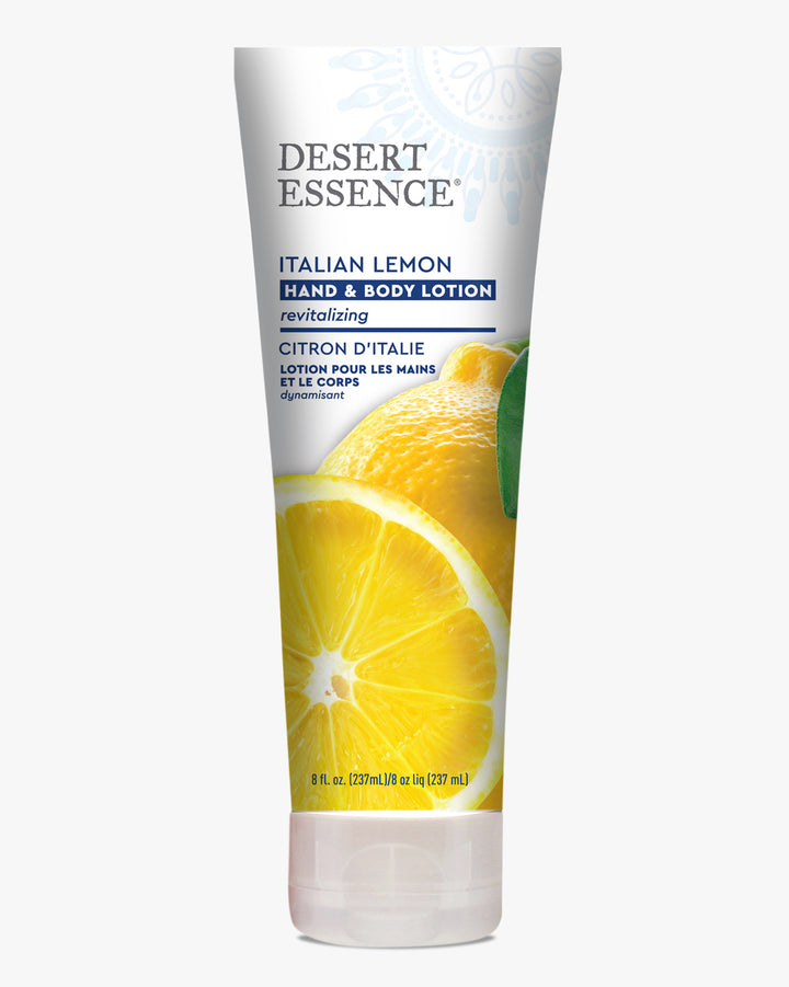 Desert Essence, Hand & Body Lotion Italian Lemon, 8 Oz | Pack of 3 - PlantX US