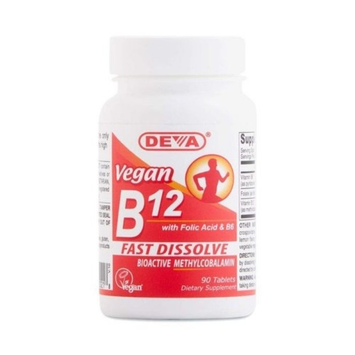 Deva - Vegan B12 Fast Dissolve, 90 Tablets - front