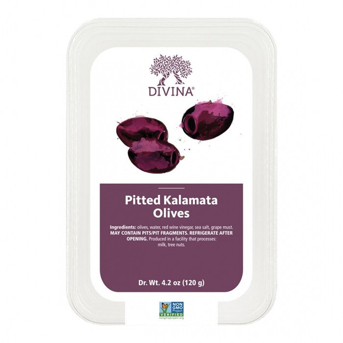 Divina - Pitted Kalamata Olives, 4.2oz
