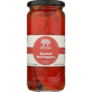 Divina - Roasted Sweet Red Peppers, 13oz