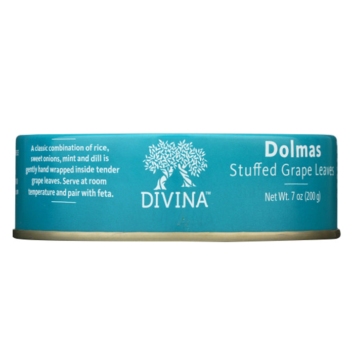Divina - Stuffed Grape Leaves, 7oz - back