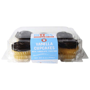 Divvies - Cupcake Mini Chocolate with Vanilla, 6oz | Pack of 12