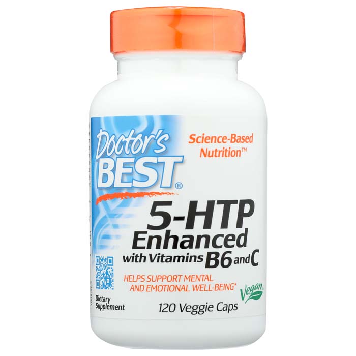 Doctor's Best - 5-HTP Enhanced With Vitamins B6 & C, 120 capsules