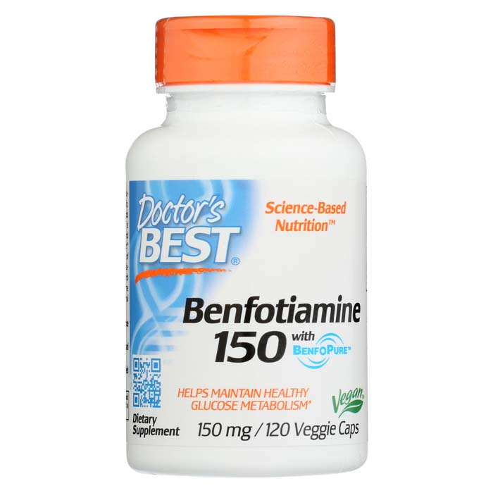 Doctor's Best - Benfotiamine with BenfoPure 150mg, 120 capsules