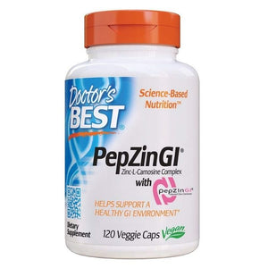 Doctor's Best - PepZin GI Zinc-L-Carnosine Complex, 120 Capsules