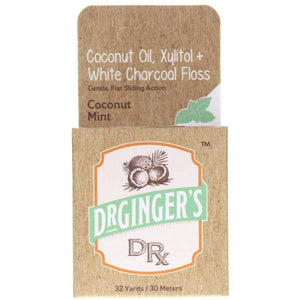 Dr. Gingers Healthcare Pro - White Charcoal Coconut Floss, 5oz