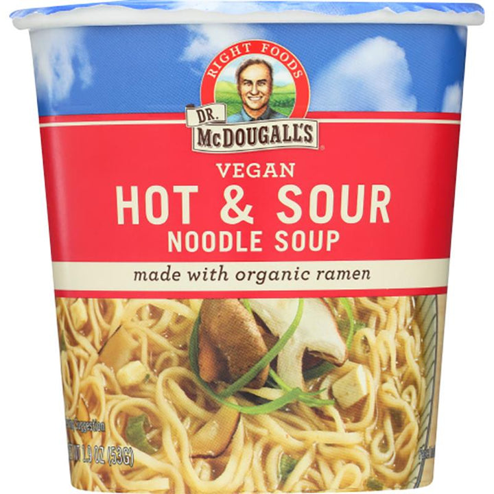Dr McDougall_s Hot _ Sour Noodle Soup Cup, 1.9 oz _ pack of 6