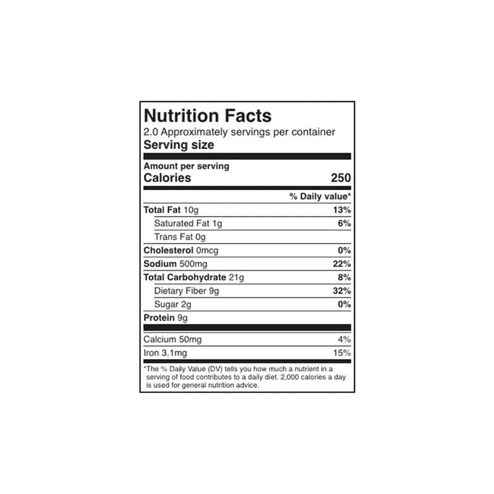 080868000916 - dr praegers cauliflower burgers nutrition