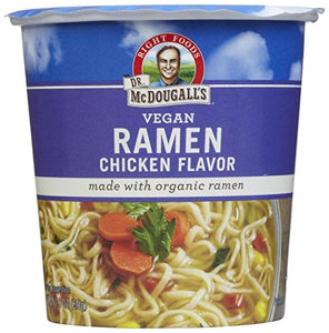 Dr. McDougall's Right Foods Ramen Chicken Soup with Noodles, 1.8 Oz | Pack of 6