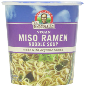 Dr. McDougall's Vegan Miso Ramen Noodle Soup 1.9 Oz
 | Pack of 6
