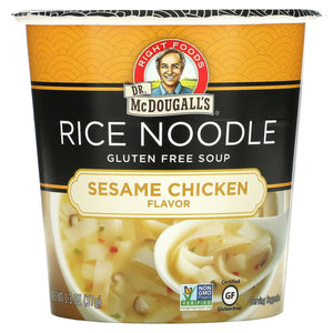 Dr. McDougall’s - Rice Noodle Soup, Sesame Chicken, 1.3 oz | Pack of 6