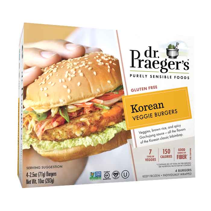 Dr. Praeger's Sensible Foods - Veggie Burgers - Korean, 10oz