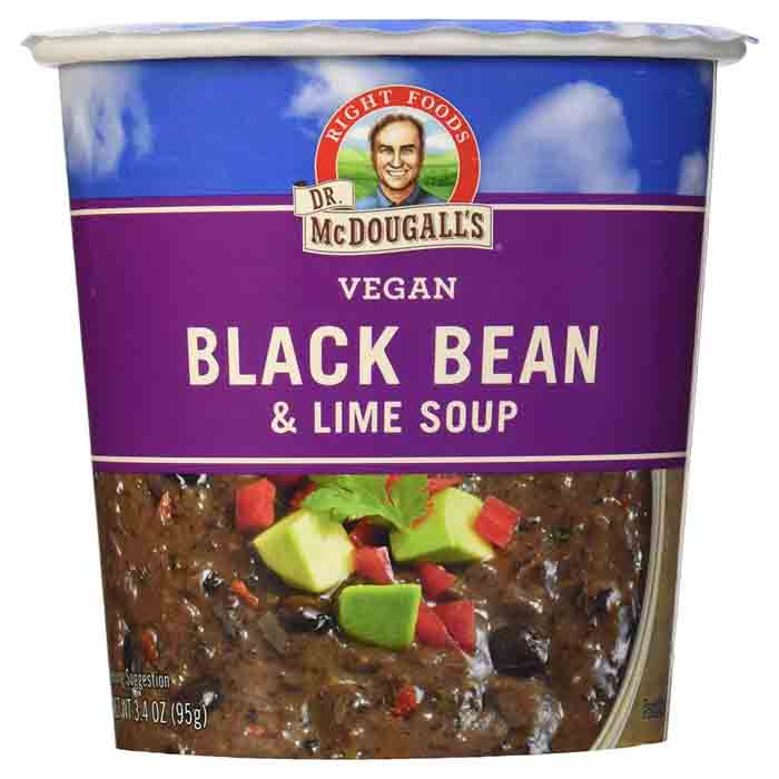 Dr McDougall's - Black Bean and Lime Soup Cup, 3.4oz