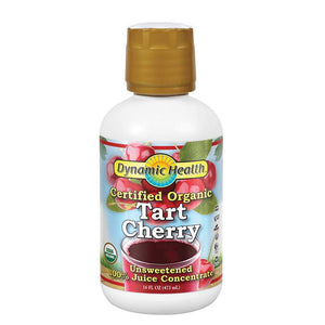 Dynamic Health - Certified Organic Tart Cherry Unsweetened Juice Concentrate, 16 fl oz