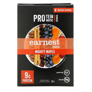 Earnest Eats - Instant Oatmeal - PRO: Protein & Probiotic, 8.47oz | Multiple Flavors