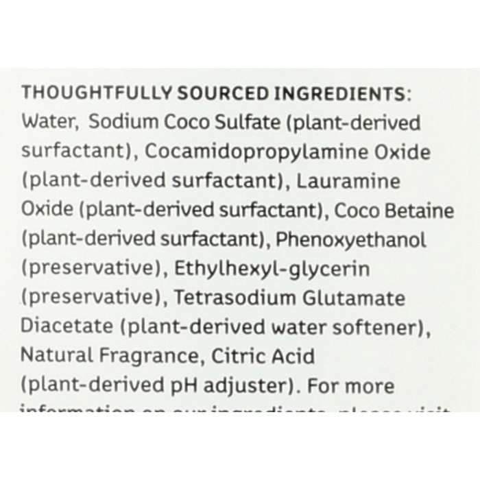 Ecos - Hypoallergenic Dish Soap, Pear - ingredietns