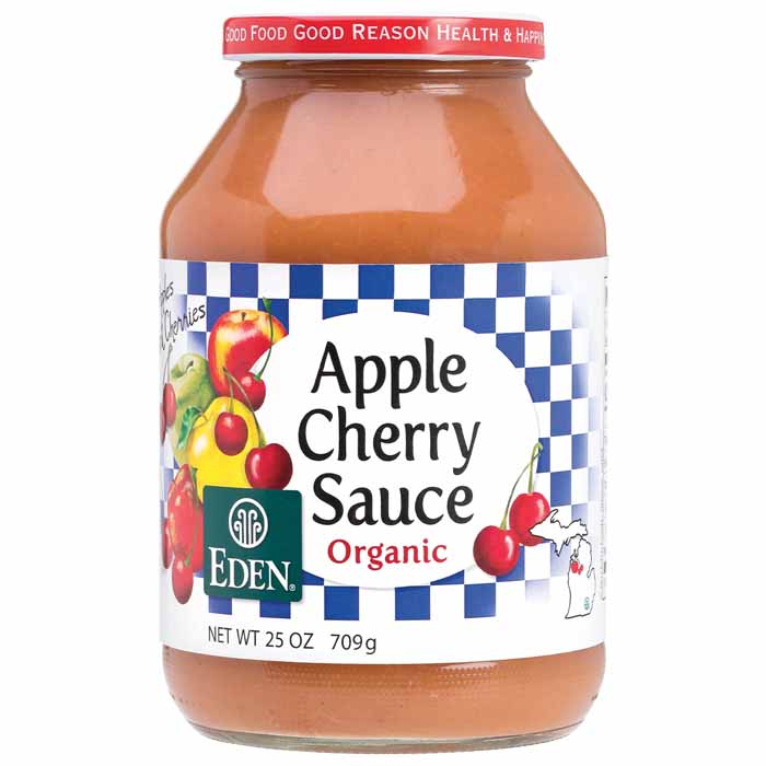 Eden Foods - Organic Apple Cherry Sauce, 25oz
