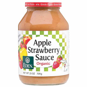 Eden Foods - Organic Apple Strawberry Sauce, 25oz