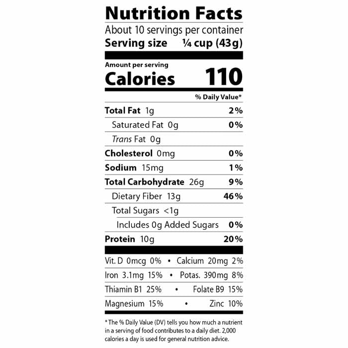 Eden Foods - Organic Dark Red Kidney Beans, 16oz - back