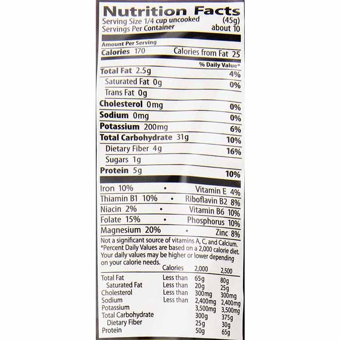 Eden Foods - Organic Whole Grain Quinoa, 16oz - back