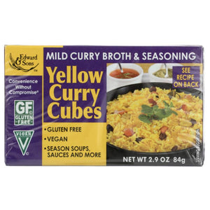 Edward & Sons - Yellow Curry Broth Cubes, 2.9oz