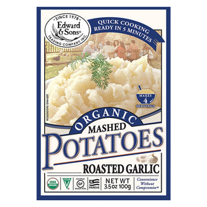 Edward & Sons Organic Mashed Potatoes Roasted Garlic, 3.5 oz

 | Pack of 6