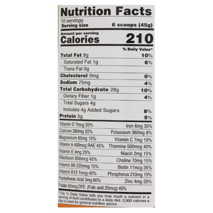 Else Nutrition - Plant Protein Nutritional Vanilla  Shake for Kids, 16oz - back
