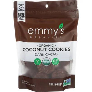 Emmy's Organics - Coconut Cookies Dark Chocolate, 6oz
 | Pack of 8