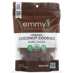 Emmy's Organics - Coconut Cookies Dark Chocolate, 6oz