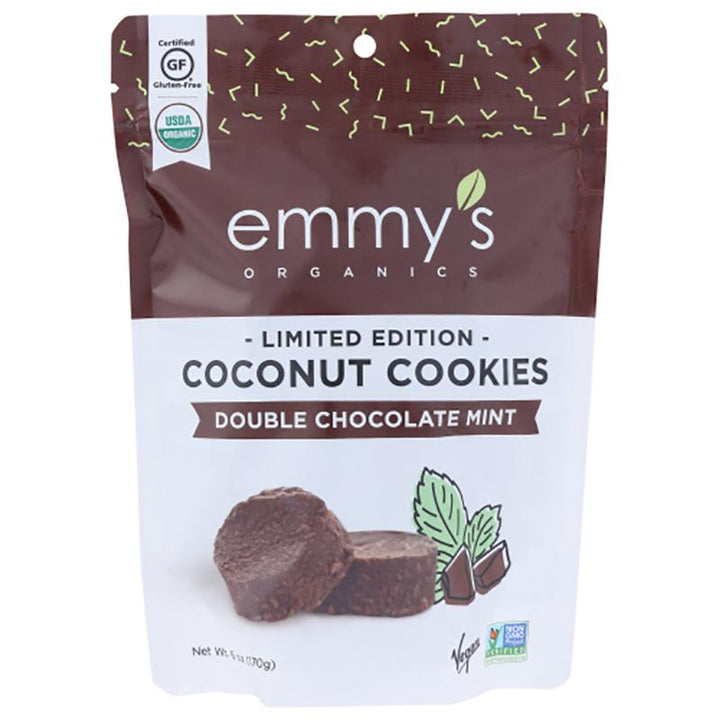 Emmy_s Organics Cookies - Double Chocolate Mint, 6 oz