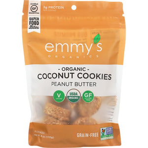 Emmy's Organics - Cookies Peanut Butter, 6oz
