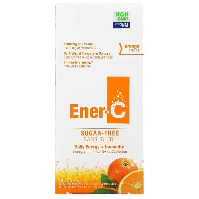 Ener-C - Sugar-Free Orange Vitamin C Drink Mix, 30 Sachets