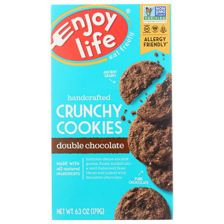 Enjoy Life Crunchy Double Chocolate Chip Cookies, 6.3 oz