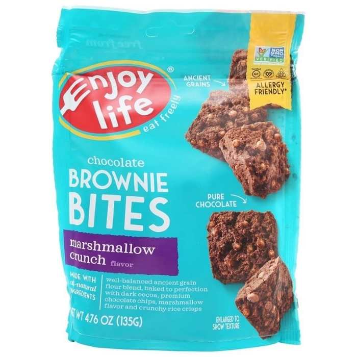 Enjoy Life - Gluten-Free Brownie Bites Marshmallow Crunch, 4.76oz - front