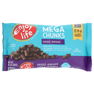 Enjoy Life Foods Semi-Sweet Mega Chunks - 10 Oz. | Pack of 12