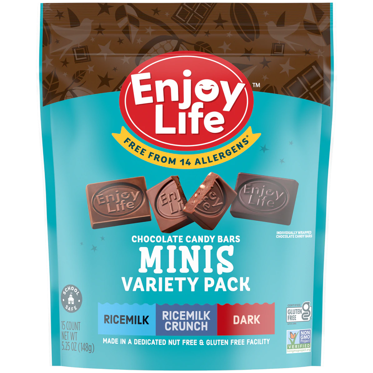 Enjoy Life Mini Chocolate - Variety Pack, 5.25 oz
 | Pack of 6 - PlantX US