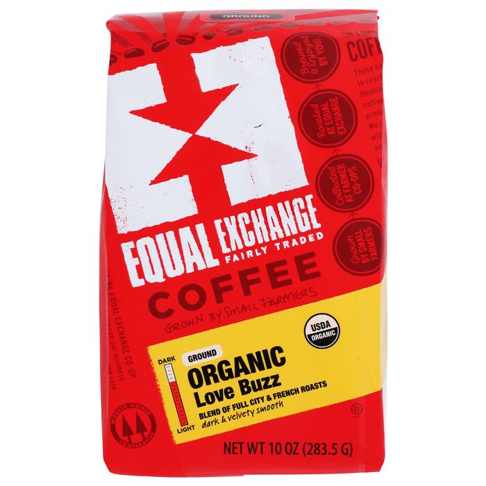 Equal Exchange Organic Ground Coffee, 10oz Multiple Blends