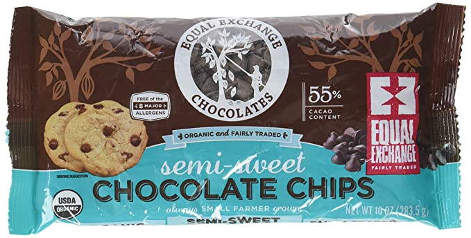 Equal Exchange - Organic Chocolate Chips, 10oz (Semi-Sweet) 
 | Pack of 12 - PlantX US
