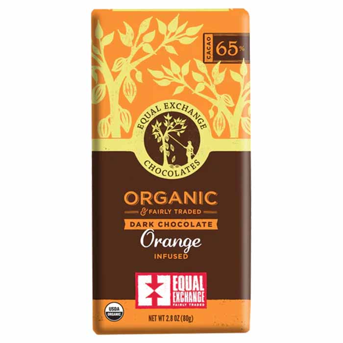 Equal Exchange - Organic Dark Chocolate -Orange (65%), 2.8oz