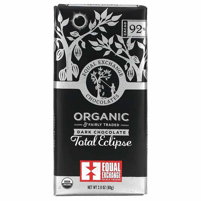 Equal Exchange - Organic Dark Chocolate -Total Eclipse (92%), 2.8oz