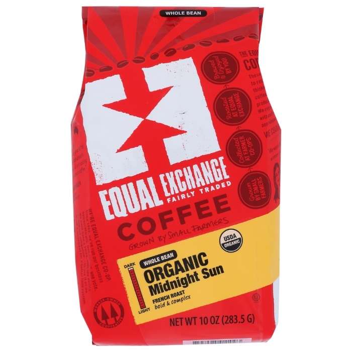 Equal Exchange - Organic Whole Bean Coffee Mid Night Sun