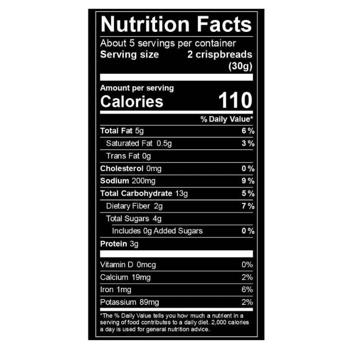 Every Body Eat - Crispbreads Tart Cherry, 5oz - nutrition facts