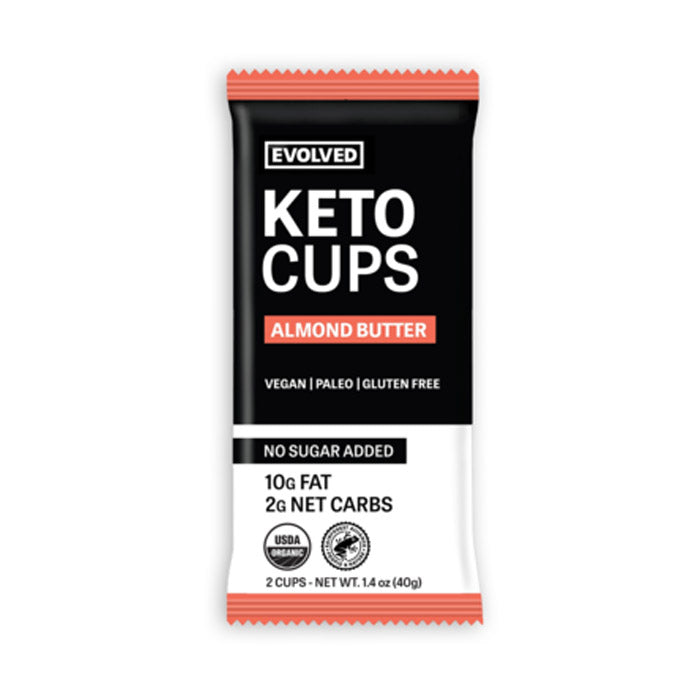Evolved  - Organic Chocolate Keto Cups - Almond Butter, 1.41oz