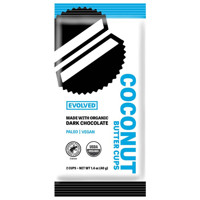 Evolved  - Organic Chocolate Keto Cups - Coconut Butter, 1.5oz
