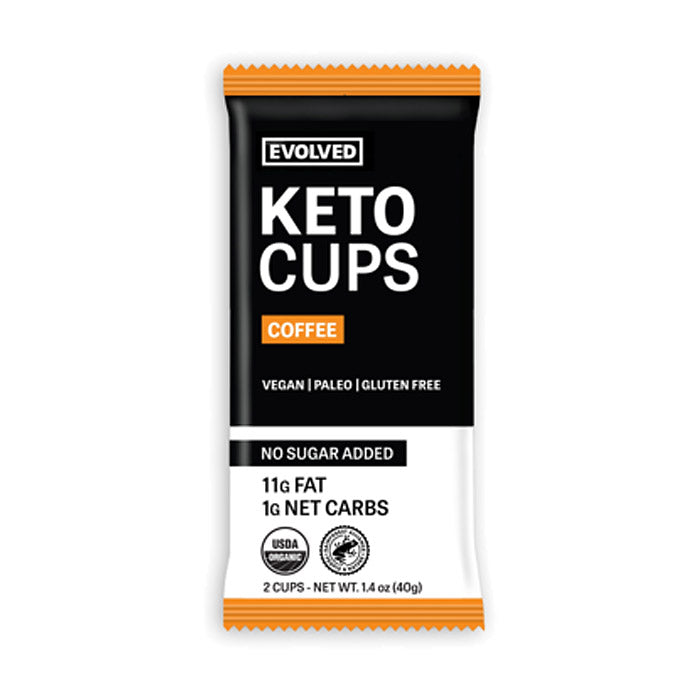 Evolved  - Organic Chocolate Keto Cups - Coffee, 1.41oz
