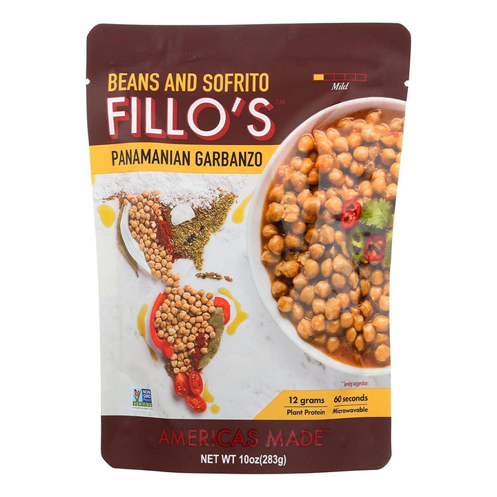 FILLOS Beans Garbanzo Panamanian, 10 oz | Pack of 6 - PlantX US