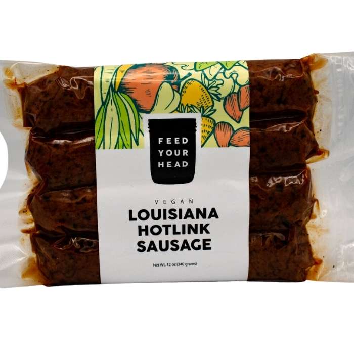 Feed Your Head - Vegan Louisiana Hotlinks Sausage, 4 Pack - front