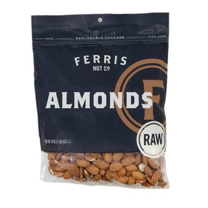 Ferris Coffee & Nut Co. - Whole Raw Almond Bag, 16oz