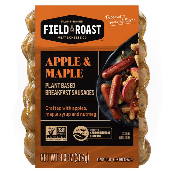 Field Roast-Apple & Maple Plant based Breakfast Sausage, 9.3 oz